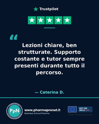 Recensione Trustpilot studente Pharma Pro Net