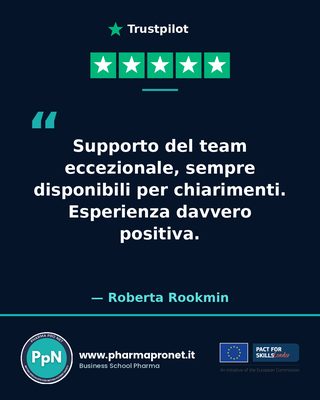 Recensione Trustpilot studente Pharma Pro Net