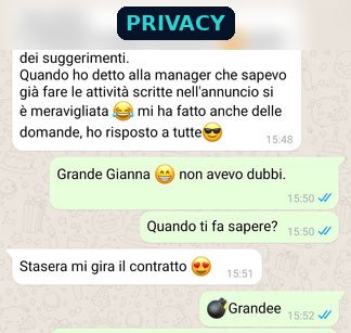 Chat studente Pharma Pro Net (dati oscurati)