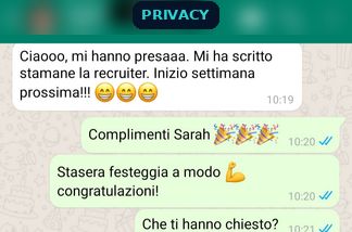 Chat studente Pharma Pro Net (dati oscurati)