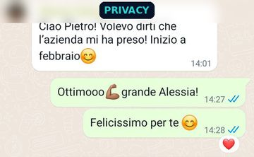 Chat studente Pharma Pro Net (dati oscurati)