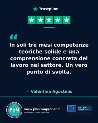 Recensione Trustpilot studente Pharma Pro Net