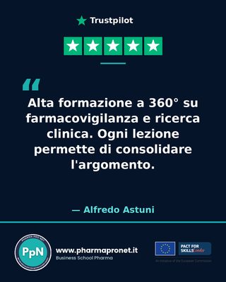 Recensione Trustpilot studente Pharma Pro Net