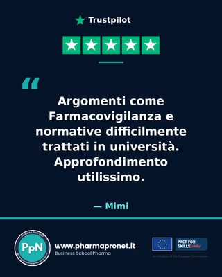 Recensione Trustpilot studente Pharma Pro Net