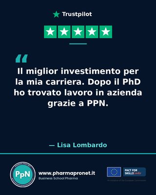 Recensione Trustpilot studente Pharma Pro Net