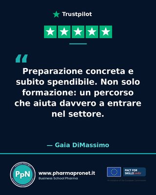 Recensione Trustpilot studente Pharma Pro Net