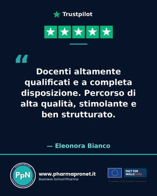 Recensione Trustpilot studente Pharma Pro Net