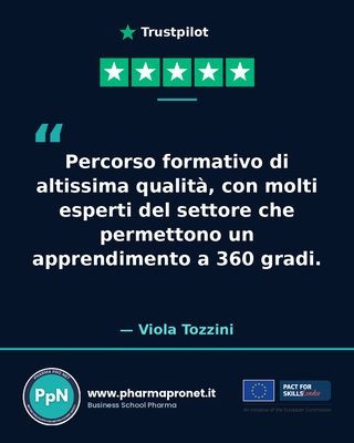 Recensione Trustpilot studente Pharma Pro Net