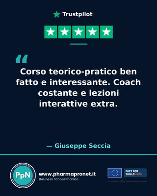 Recensione Trustpilot studente Pharma Pro Net