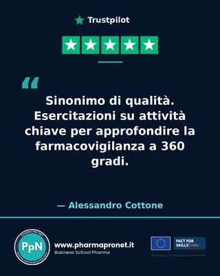 Recensione Trustpilot studente Pharma Pro Net