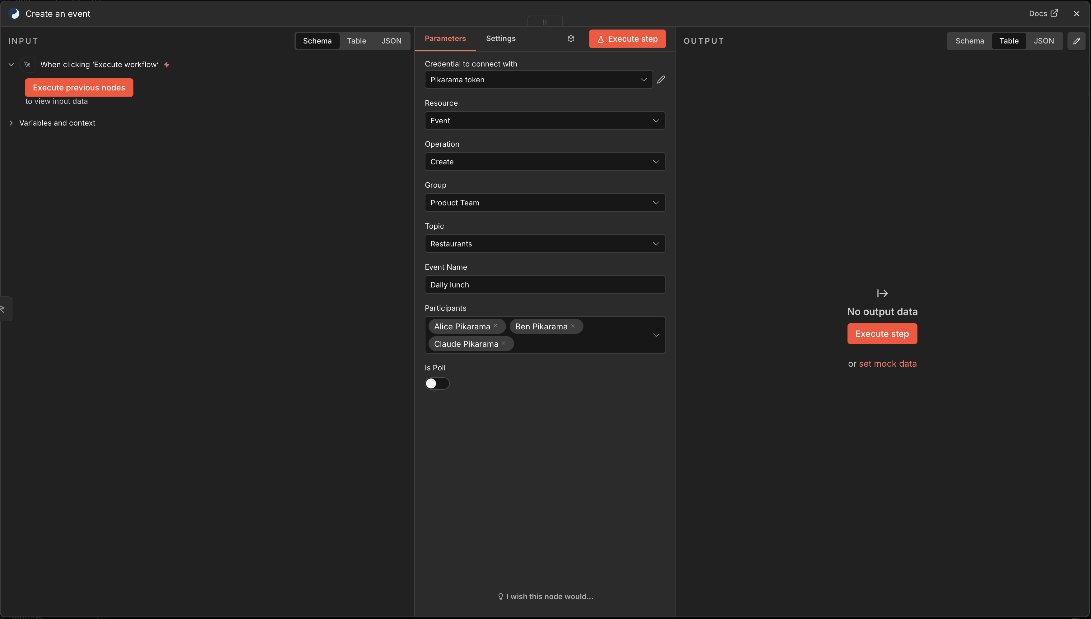 Create Event