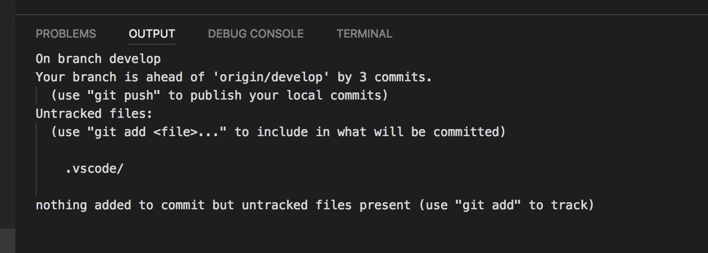 Git Status Result