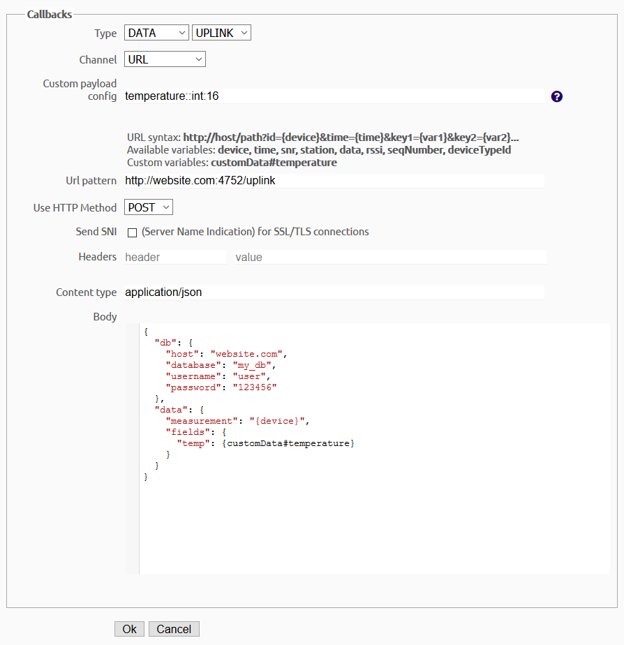 Sigfox Backend