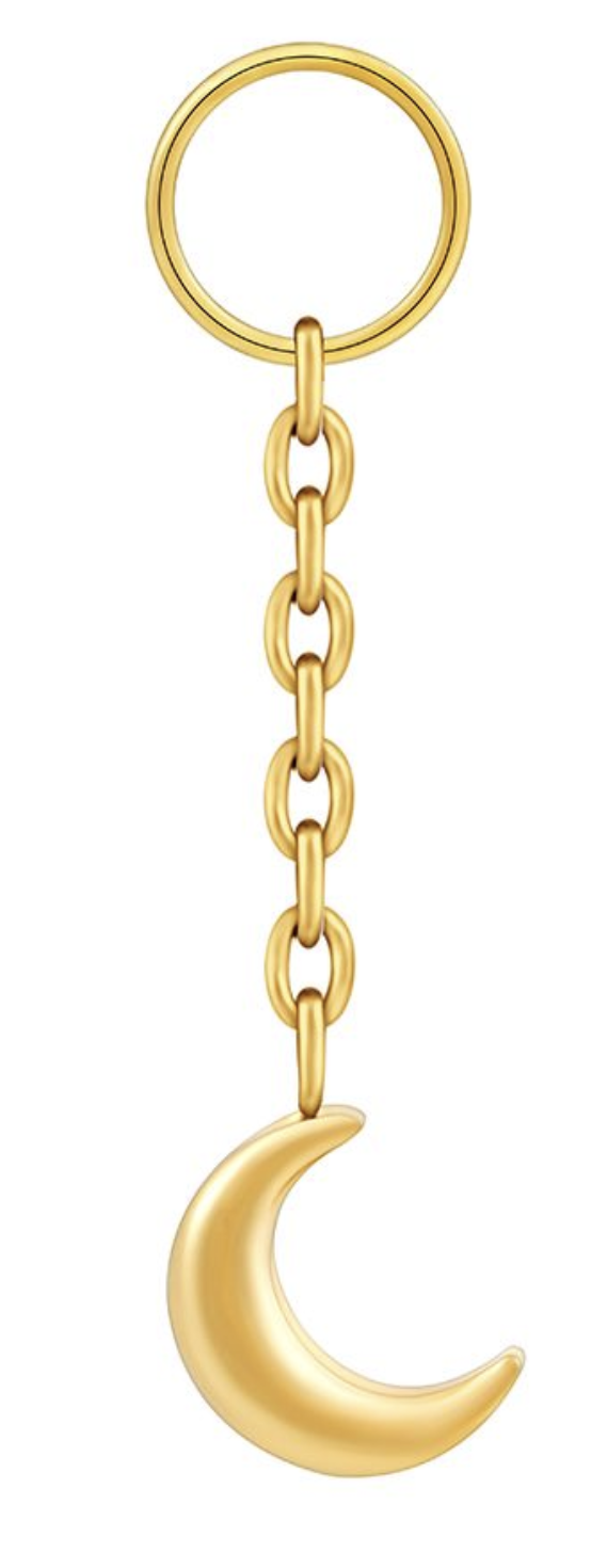 Charm chain & moon PVD GOLD
