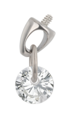 Spike con cz colgante