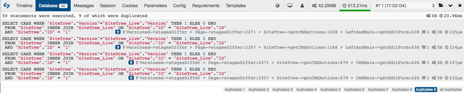 Duplicate grouping