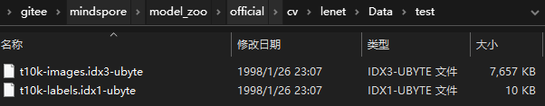 MNIST的test数据集