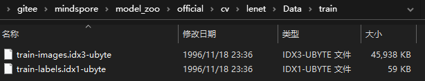 MNIST的train数据集