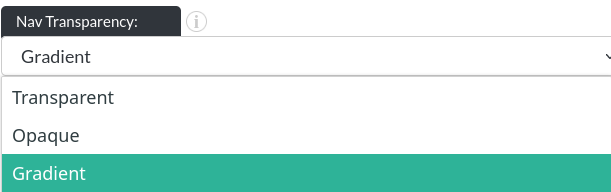 Image of nav transparency option
