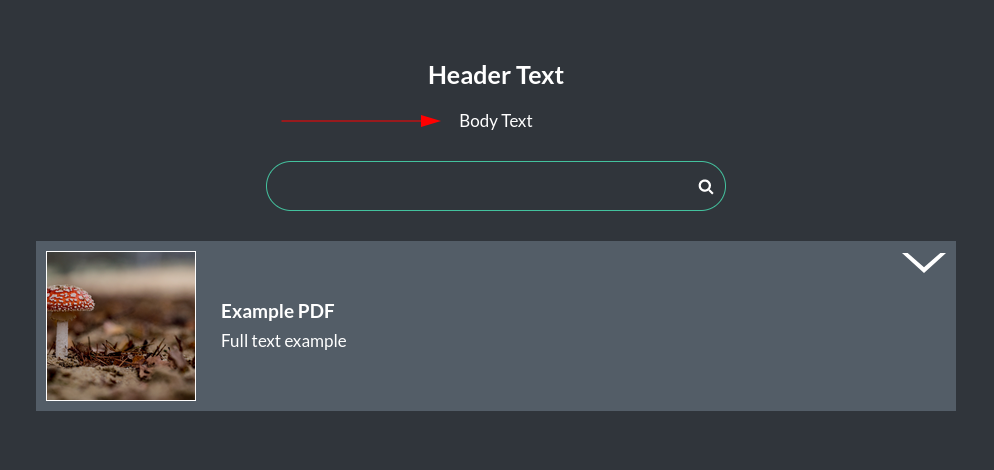 Image of the  pdf list module body text online