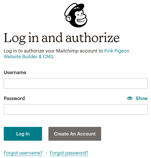 Image of the email signup module