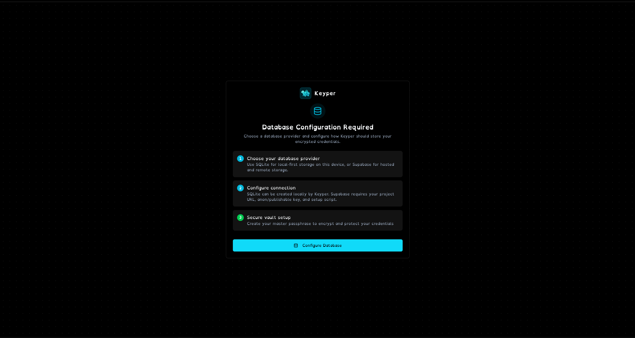 Keyper Screenshot 1