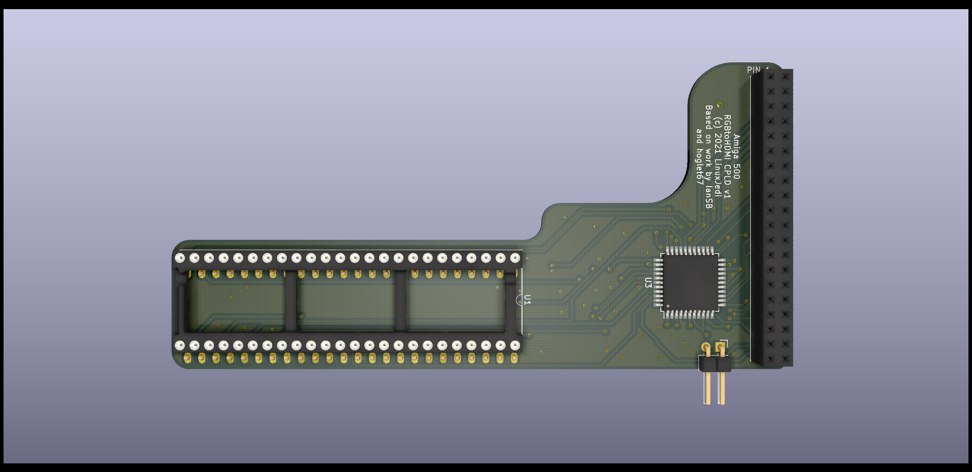 Amiga 500 CPLD RGBtoHDMI