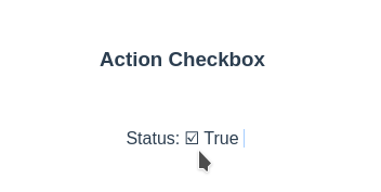 Action Checkbox