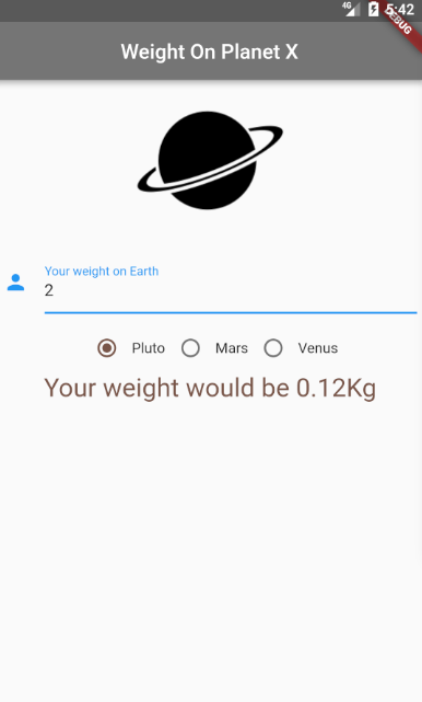 weight on planet