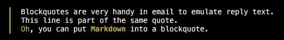 Blockquote example