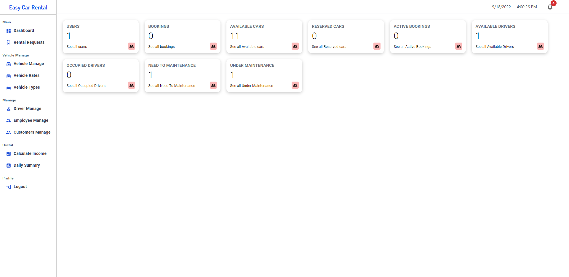 Admin Dashboard