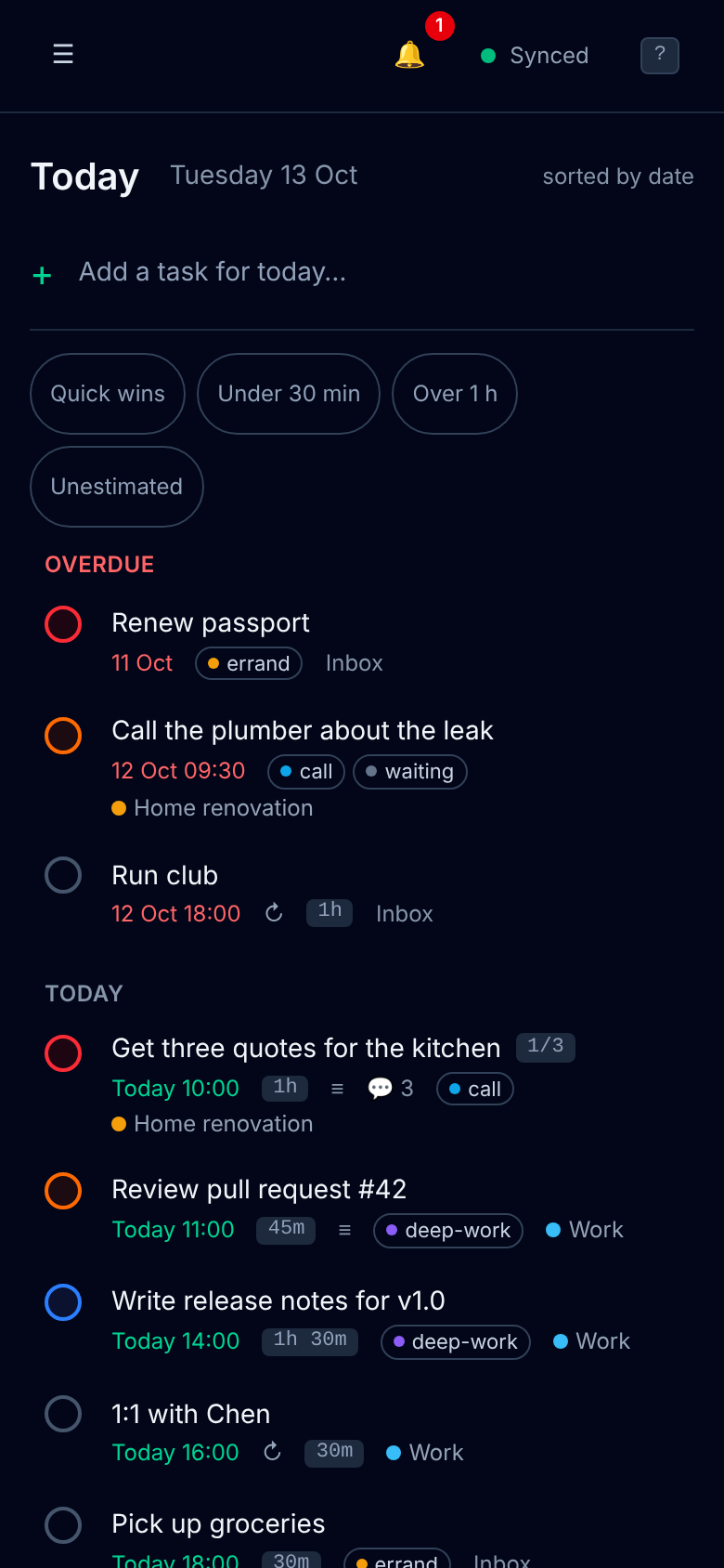 Mobile dark mode