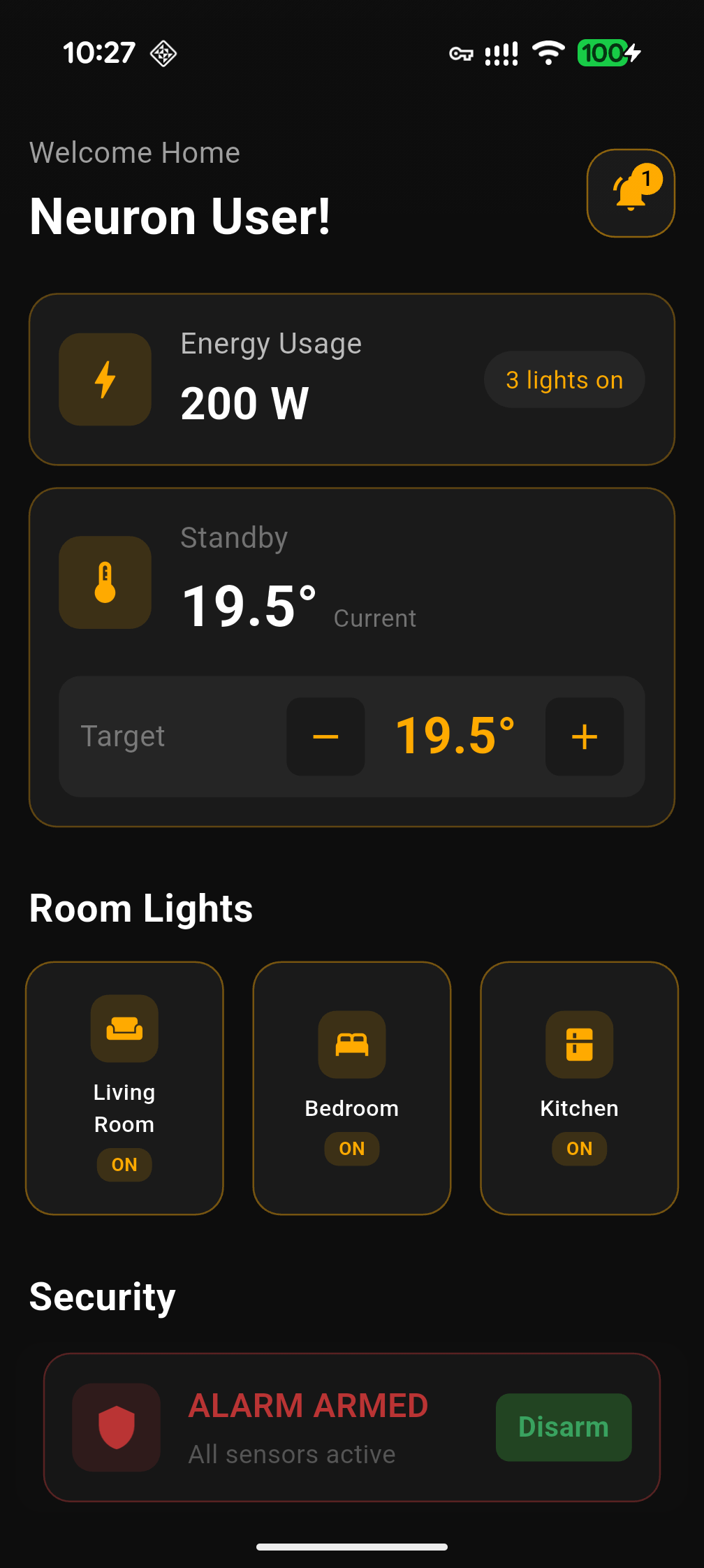 Smart Home Dashboard