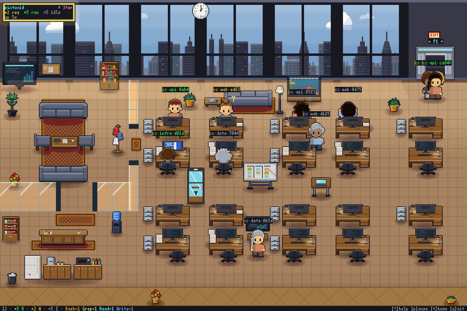 pixtuoid demo