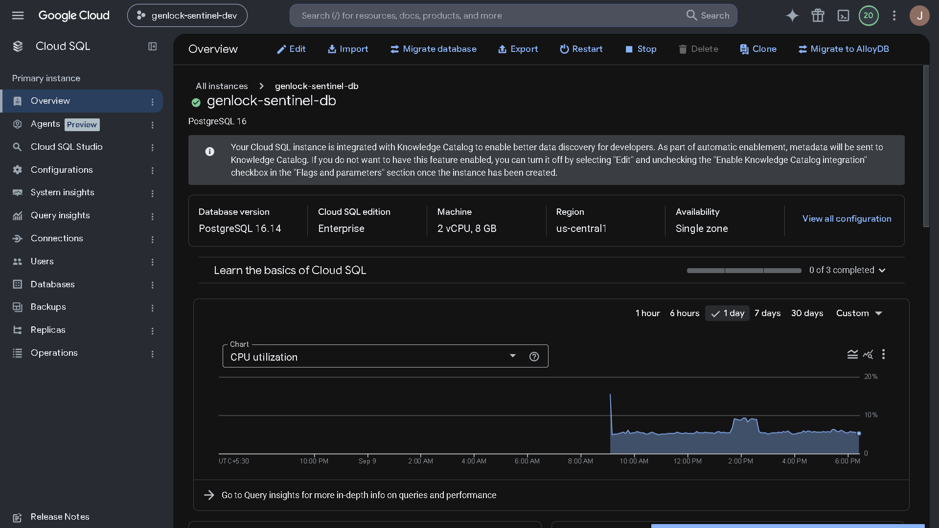 Google Cloud SQL PostgreSQL Instance