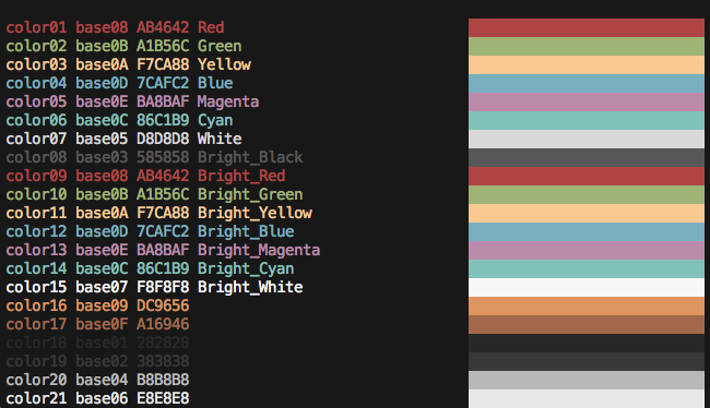 Base16 Shell