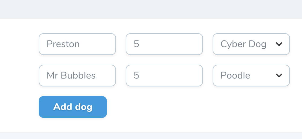 Nova repeatable field set on Nova form view - default horizontal fields