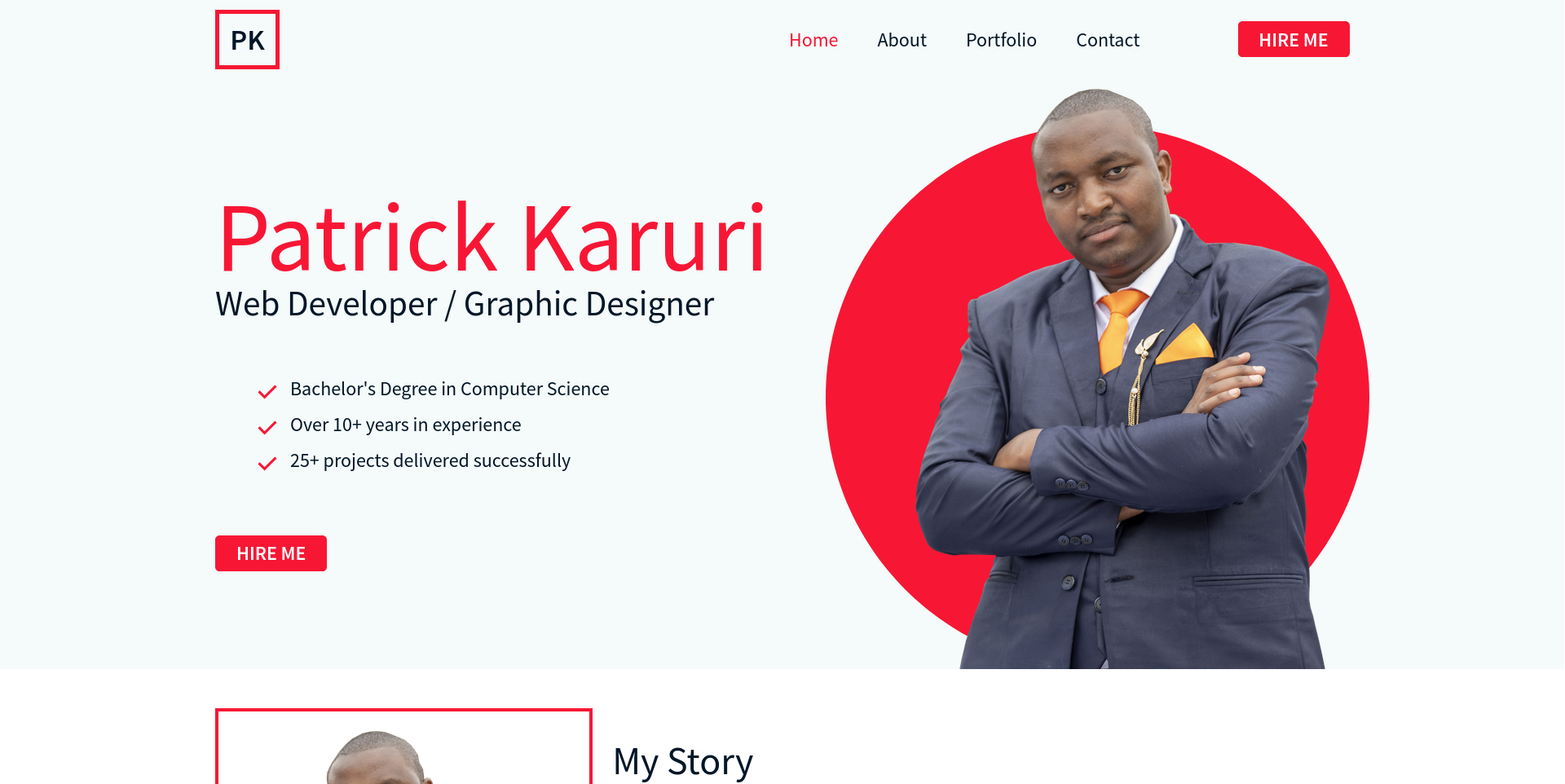 Portfolio Screenshot