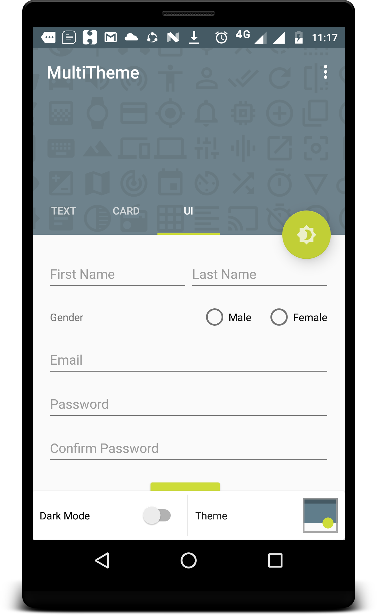 Android Multi Theme Ui