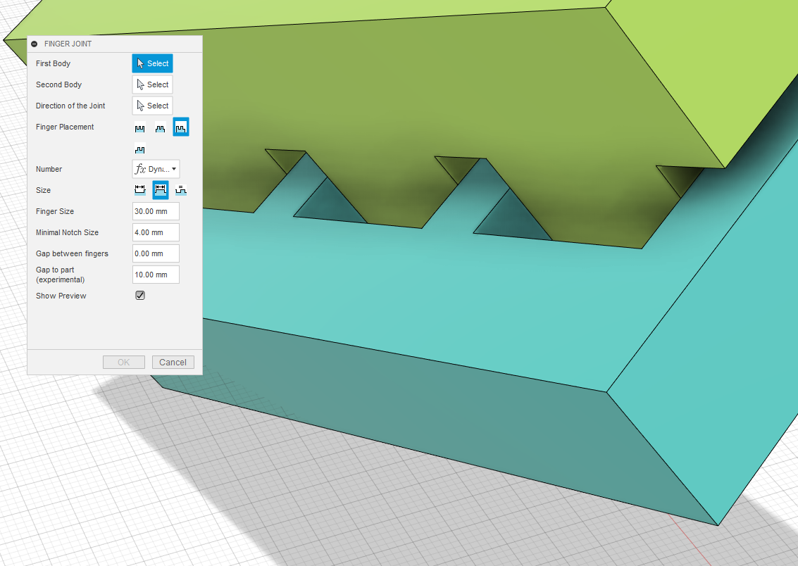 Gaps between fingers and parts