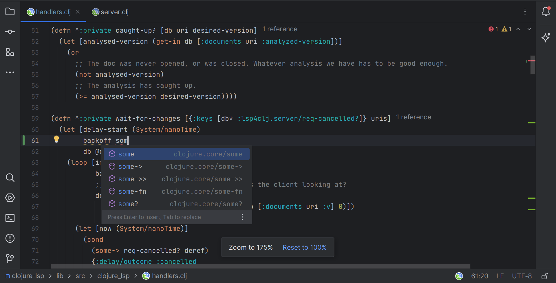 Clojure LSP Intellij