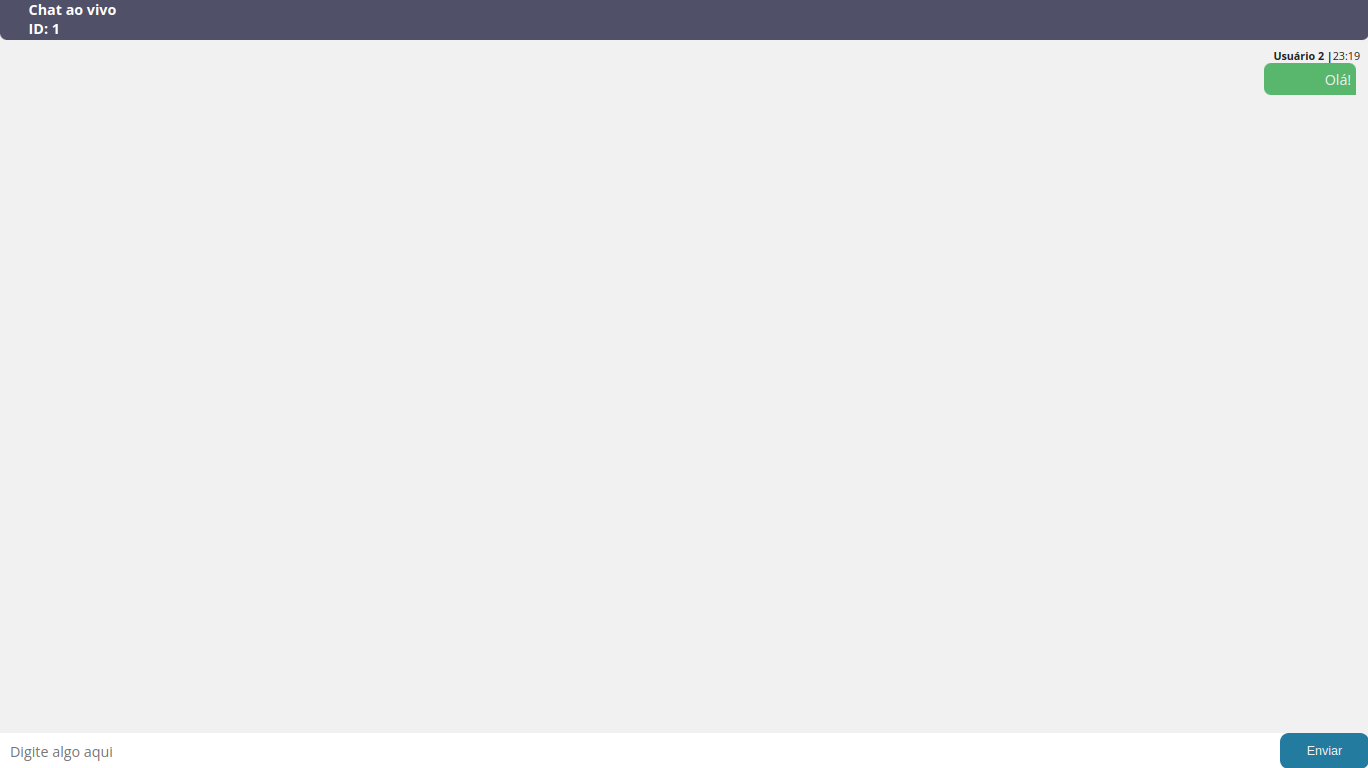 Tela do chat do usuário 2