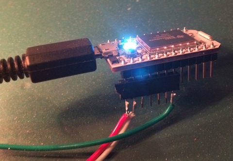 Wiring of WS2812 chain to spark core