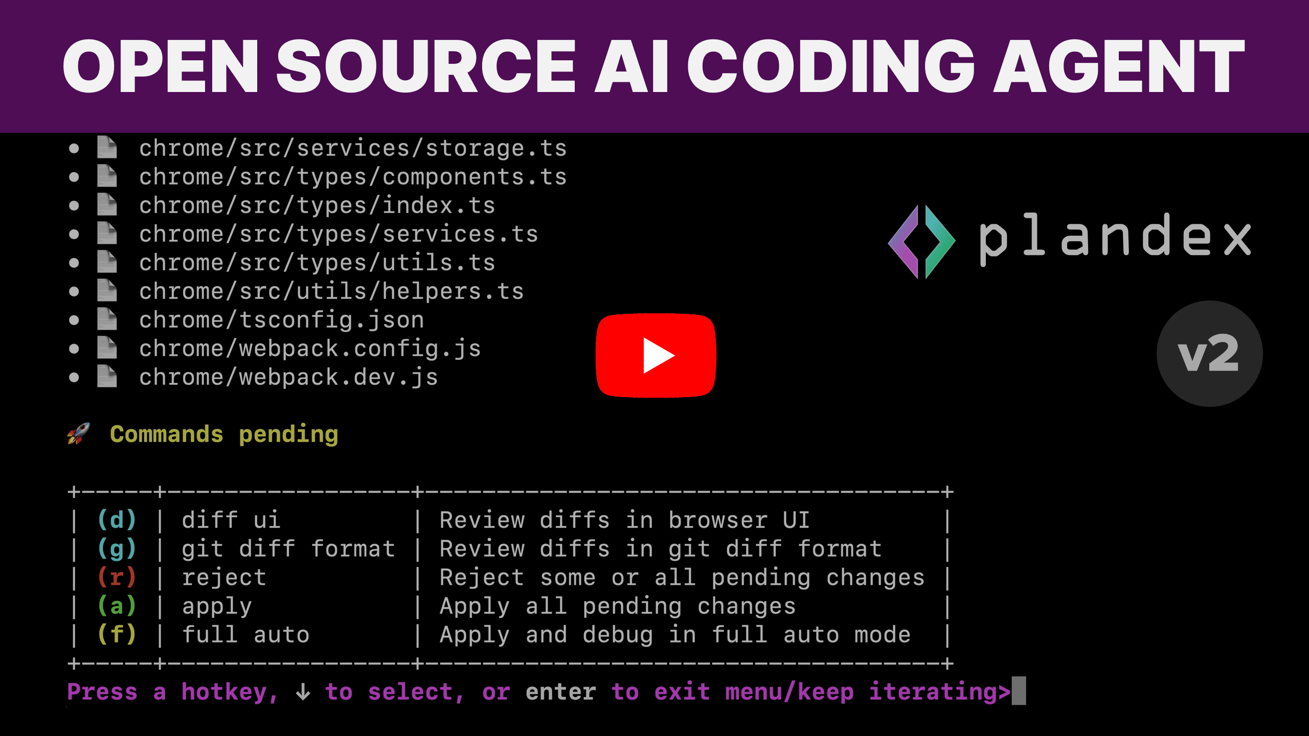 Plandex v2 Demo Video