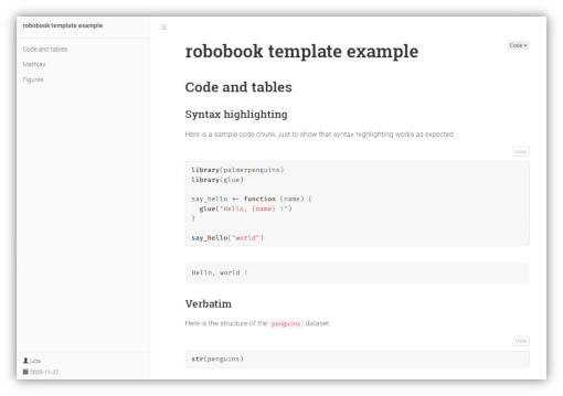 robobook example