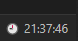 Clock in the status bar