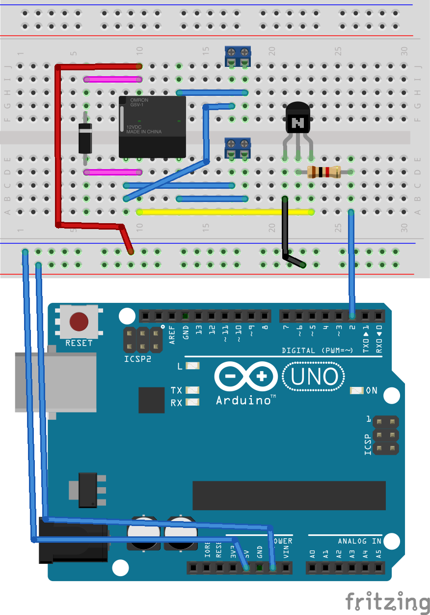 Fritzing relay