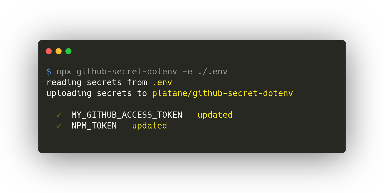 dotenv generate secret with crypto