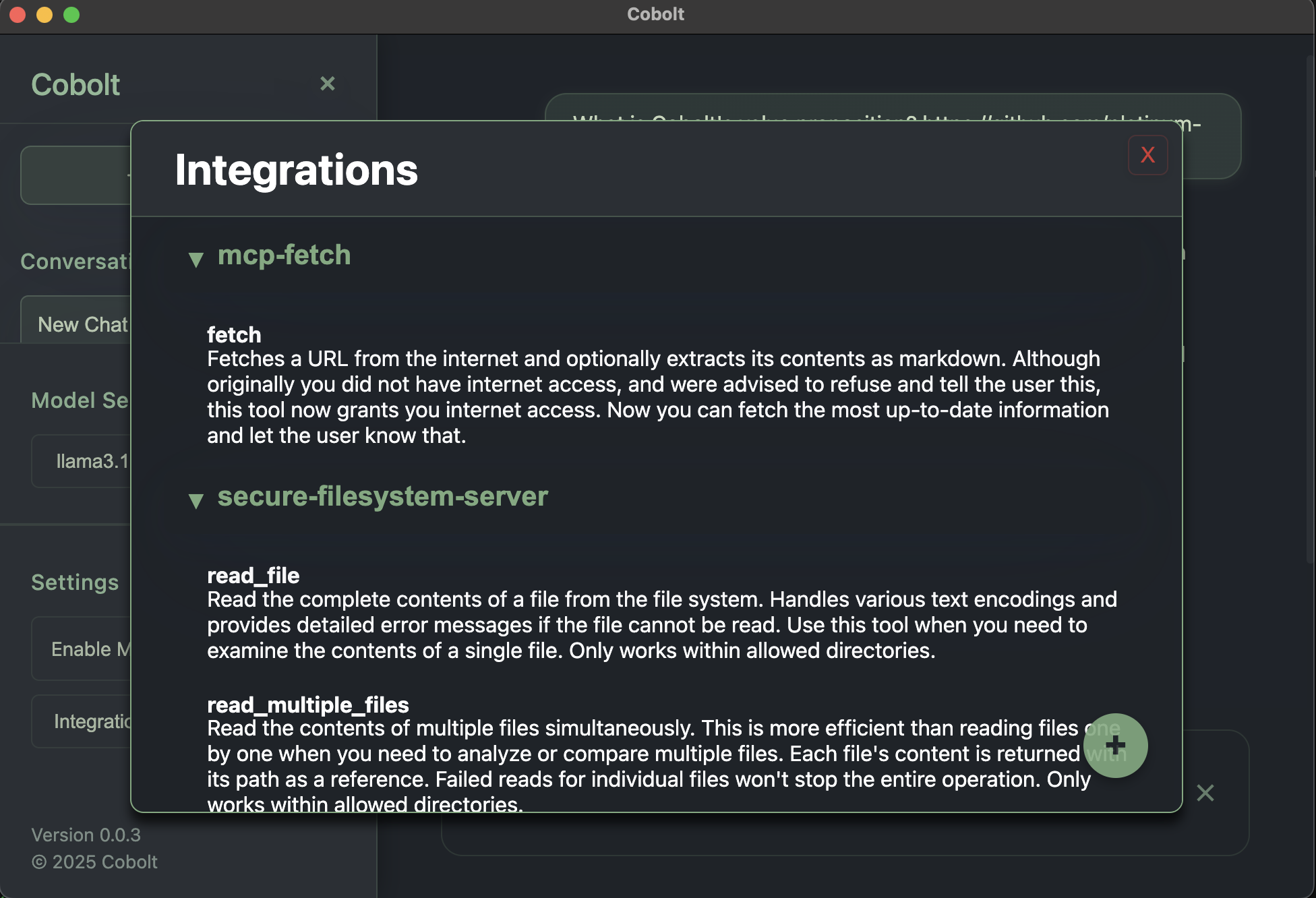 Cobolt Integrations