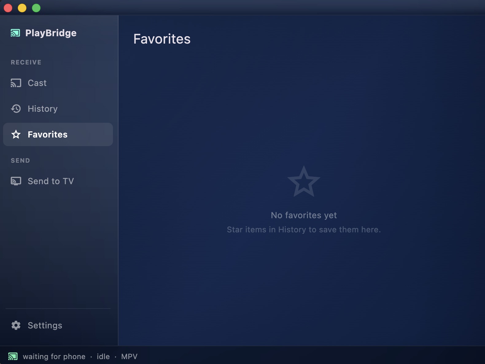 Desktop favorites